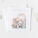 Happiest of Birthdays Polar Bear Watercolour Design Greeting Card
