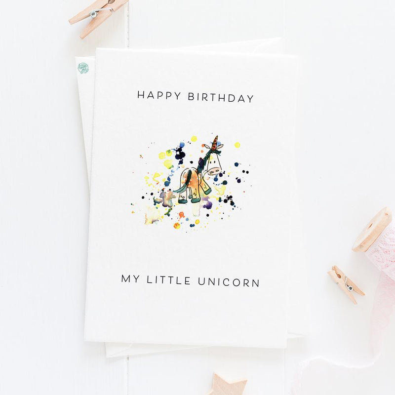Happy Birthday, My Little Unicorn Card