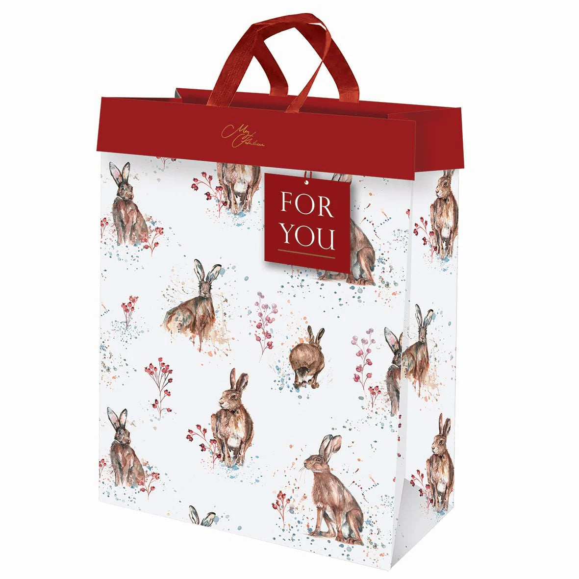 Meg Hawkins Large Gift Bag - Hare