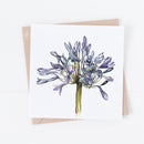 Agapanthus Greeting Card By Meg Hawkins