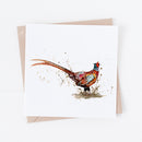 Pheasant Greeting Card By Meg Hawkins