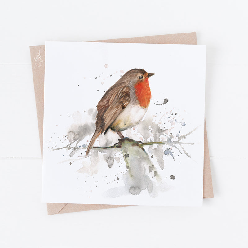 Robin Greeting Card By Meg Hawkins