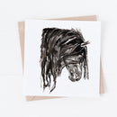 Horse Greeting Card By Meg Hawkins