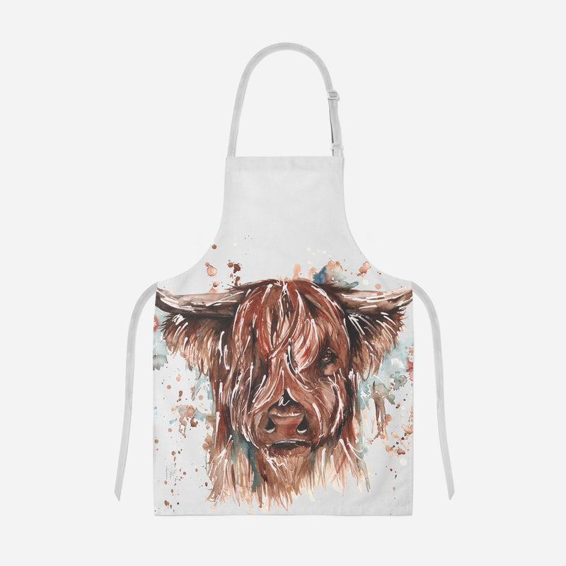 Highland Cow Design Apron