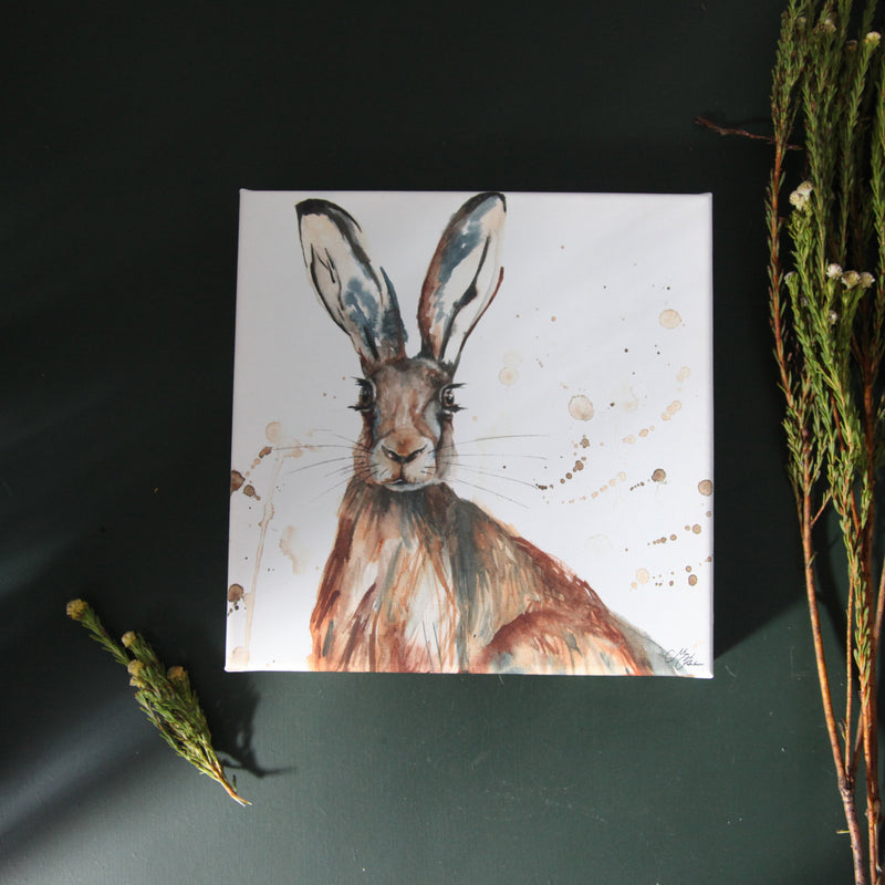 Hare Watercolour Canvas