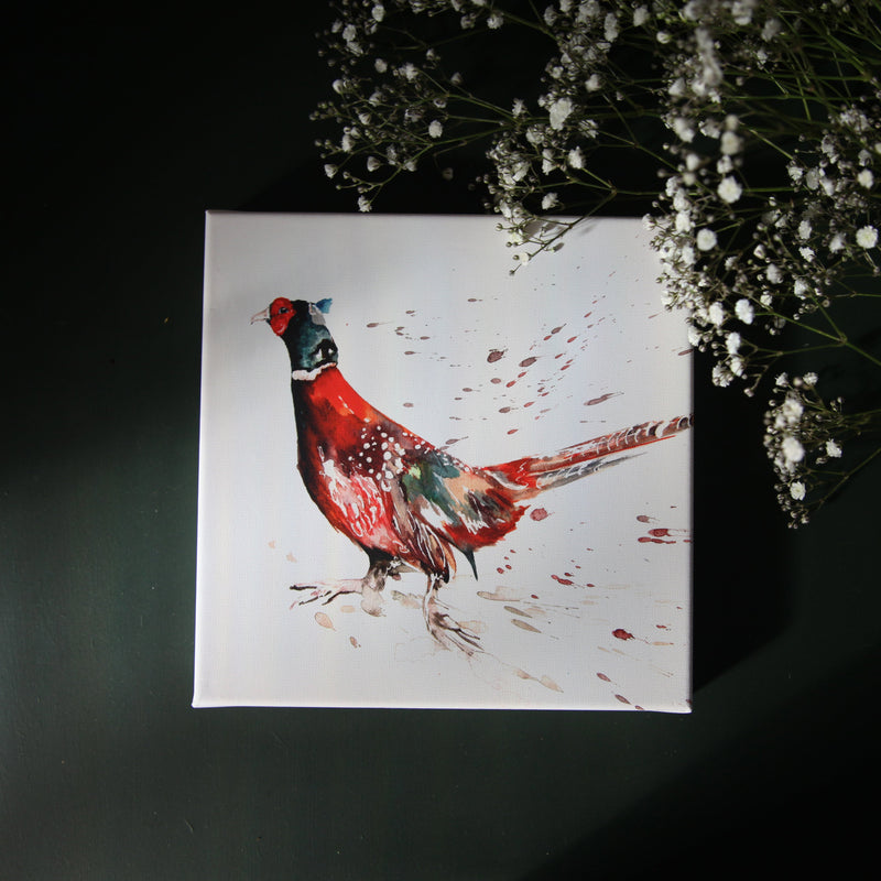Pheasant Design Watercolour Canvas