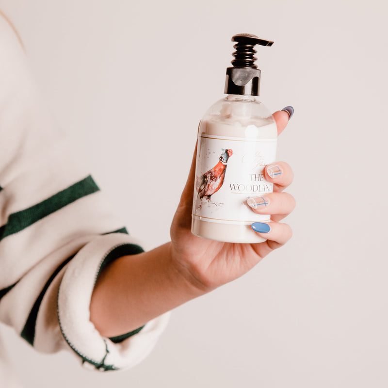 The Woodland Hand Lotion with Pheasant Design
