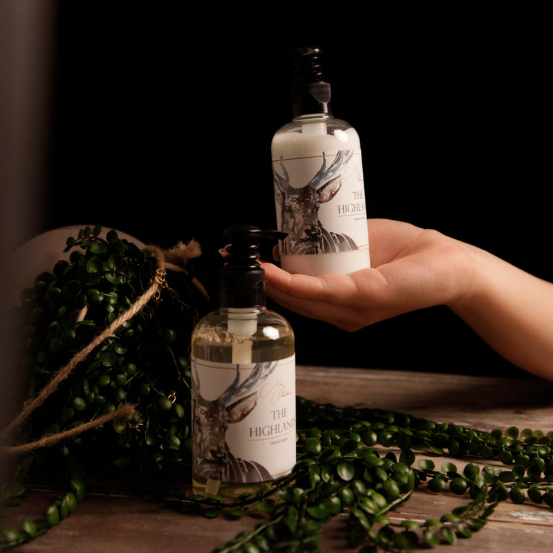 The Highlands Hand Lotion with Stag Design