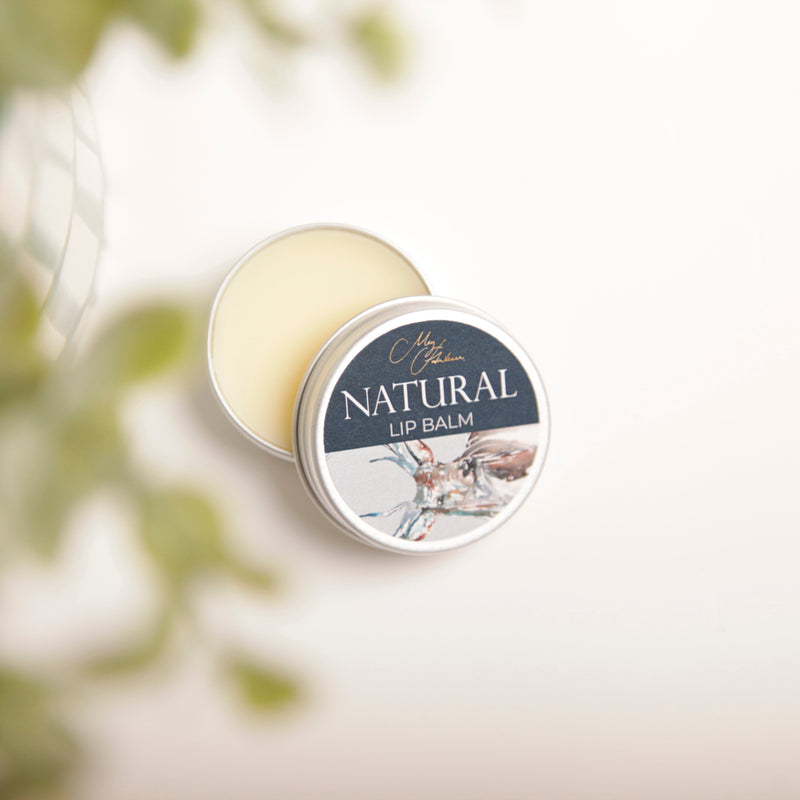 Natural Neutral Lip Balm With Stag Design