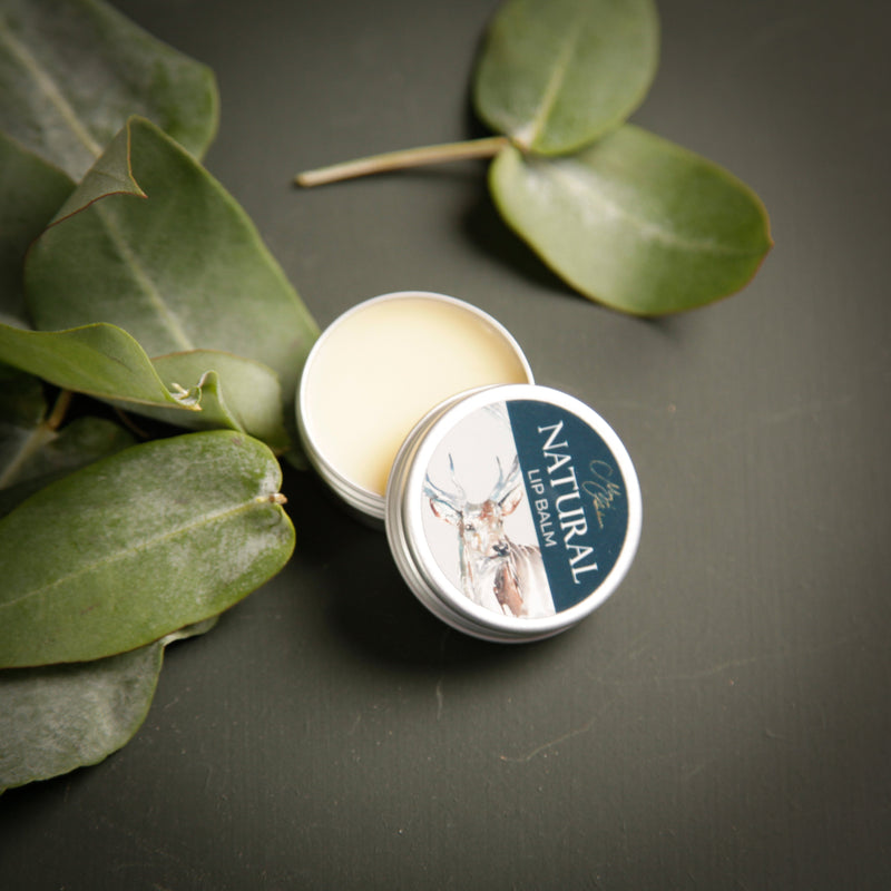 Natural Neutral Lip Balm With Stag Design