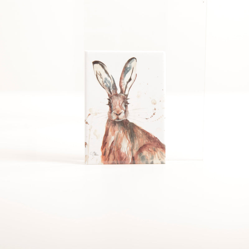 Hare Watercolour Design Magnet