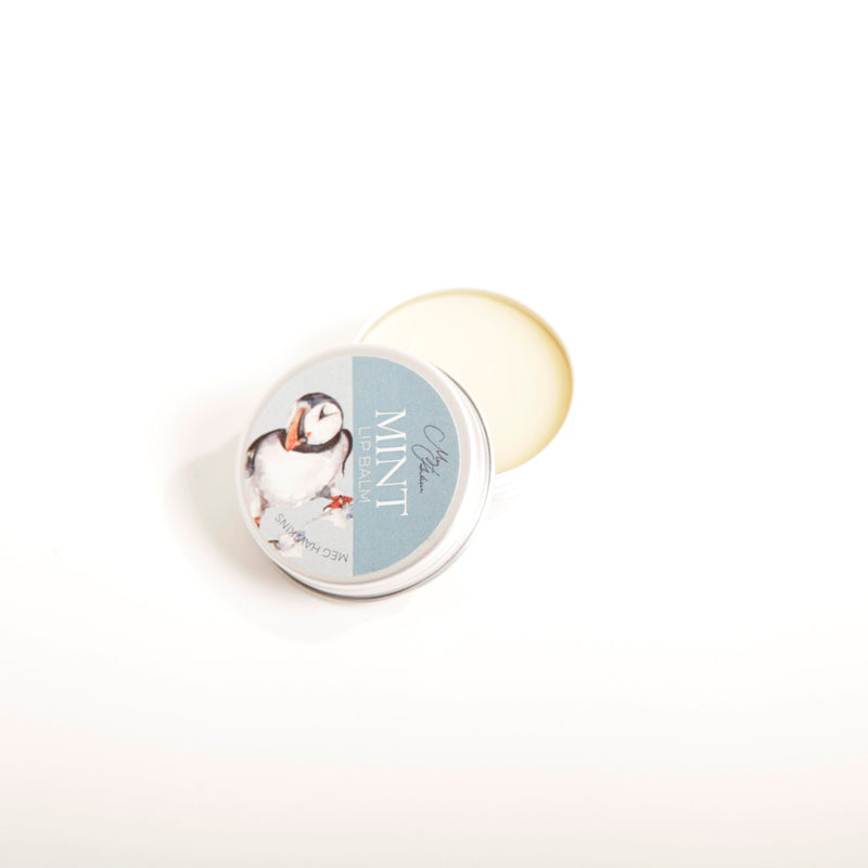 Mint Lip balm with Puffin Design