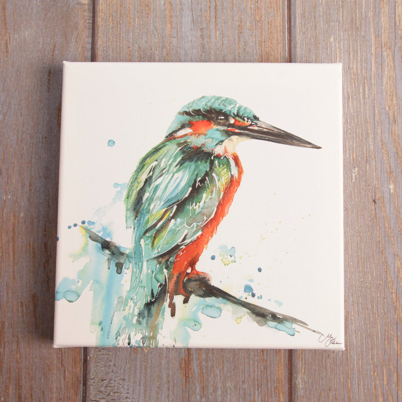Kingfisher Watercolour Canvas