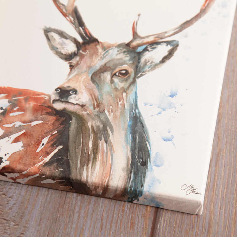 Stag Watercolour Canvas