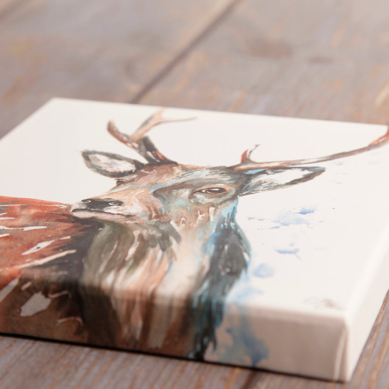 Stag Watercolour Canvas