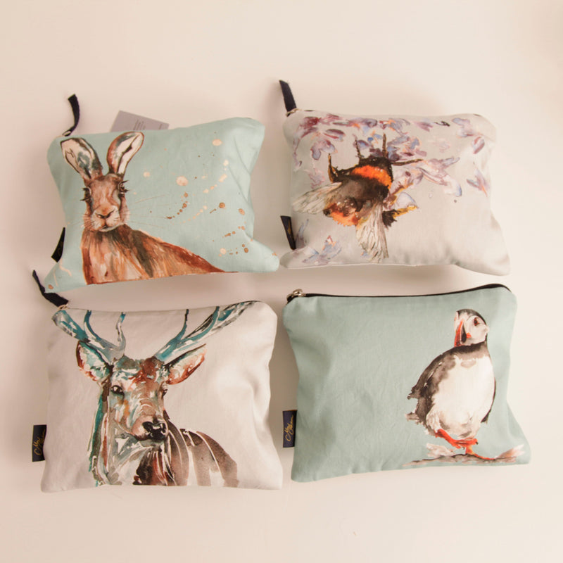 Hare Cotton Cosmetic Bags