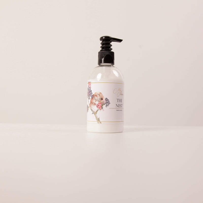 The Nest Hand Lotion with Field Mouse Design