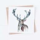 Stag Greeting Card by Meg Hawkins