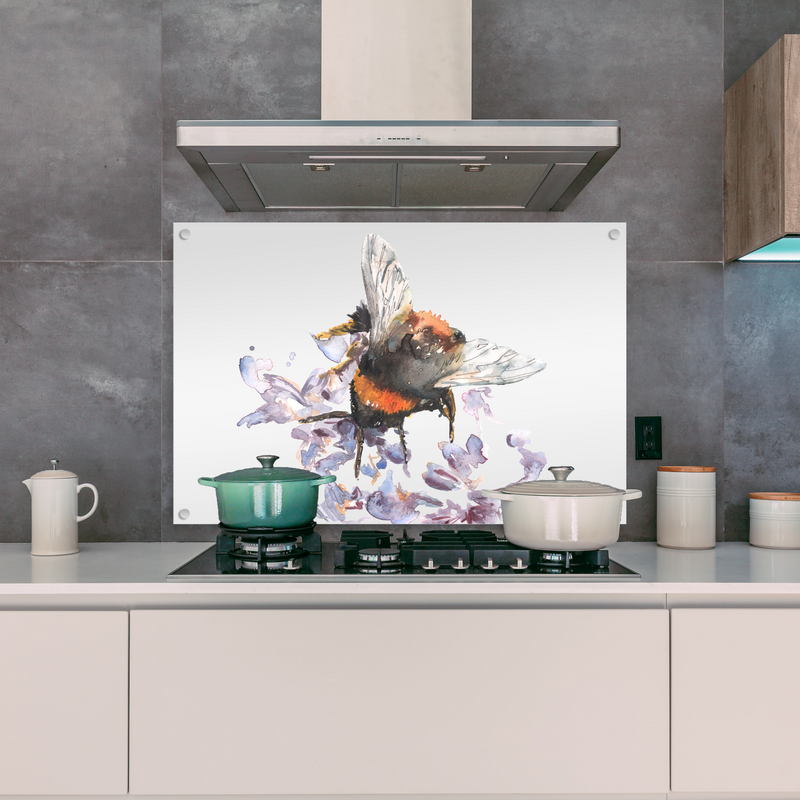 Bee Design Splashback By Meg Hawkins