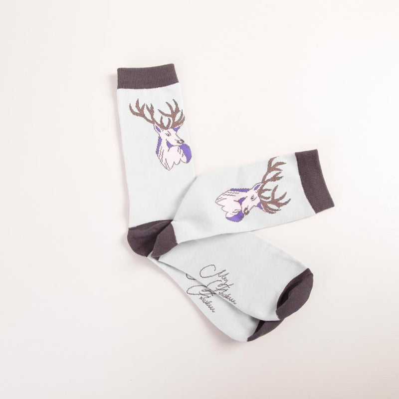 stag design socks size Eu 41 to 46  By Meg Hawkins