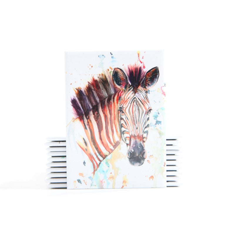 Zebra Watercolour Design Magnet